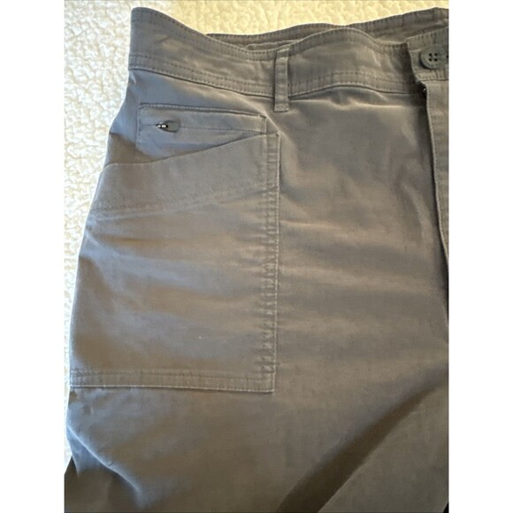 EDDIE BAUER First Ascent Guide Pro Nylon Pants Womens 14 Gray Cargo Hiking - Picture 3 of 14